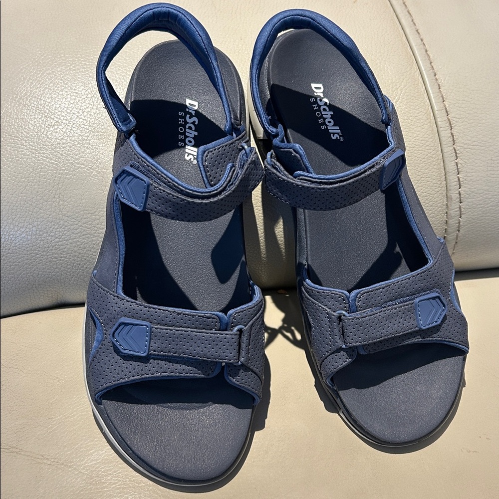 Dr. Scholl's Sandals hiking women’s Adelyn blue size 9.5 M sport beach shoes